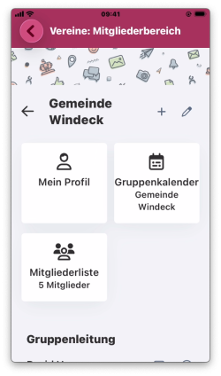 Beispielhafter Gruppenraum mit Funktionsübersicht