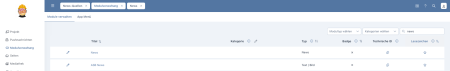 Modulverwaltung im CMS mit dem Modul „News“