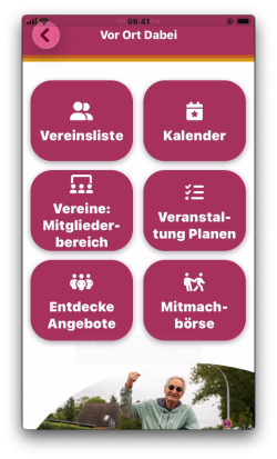 Übersicht der Kachelansicht im Modul „Vor Ort dabei“