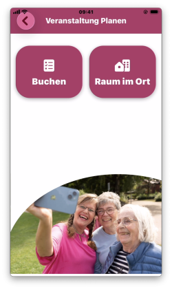 Übersicht der Kachelansicht im Modul „Veranstaltung planen“