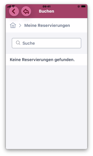Verwaltung von Reservierungen